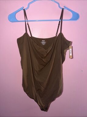 SKIMS Brown Cami Bodysuit